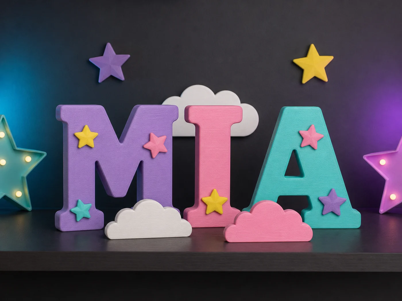 Productos de Nombres y letras decorativas impresos en 3D